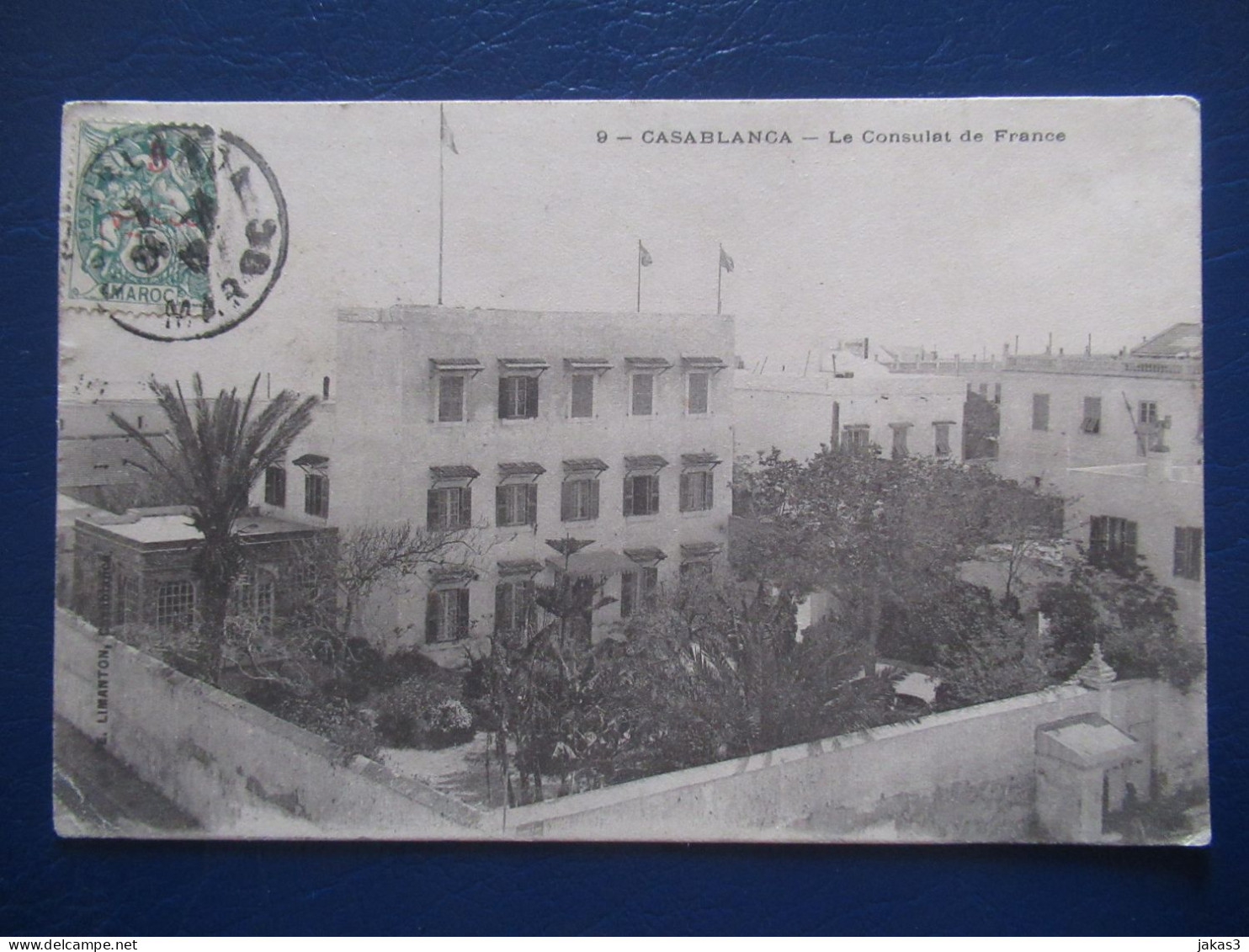 CPA CARTE POSTALE  - CASABLANCA  ( MAROC  ) - LE CONSULAT DE FRANCE - Casablanca