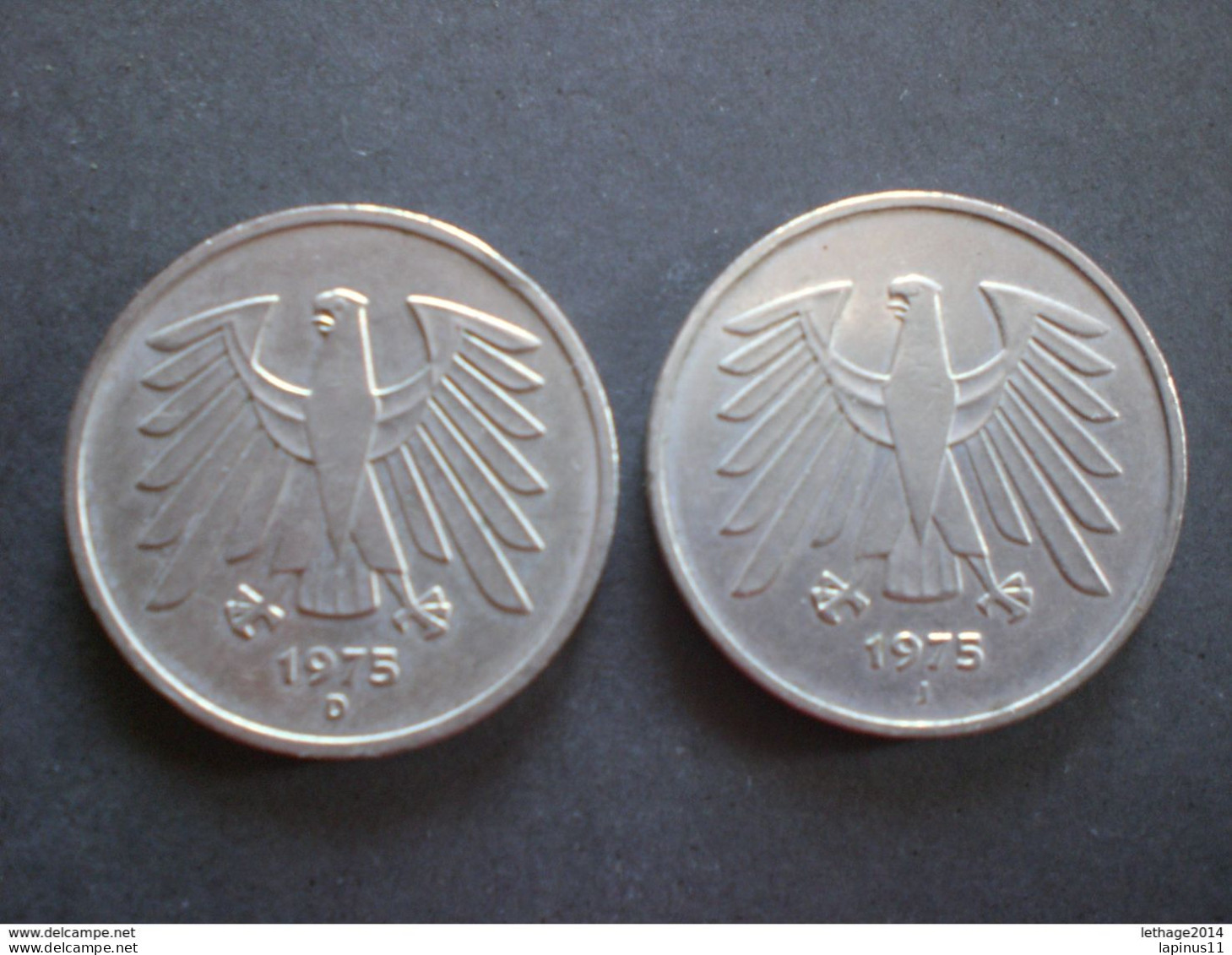 COIN Deutschland Allemagne Germany 5 MARCHI 1975 RIF. TAGG. - 5 Mark