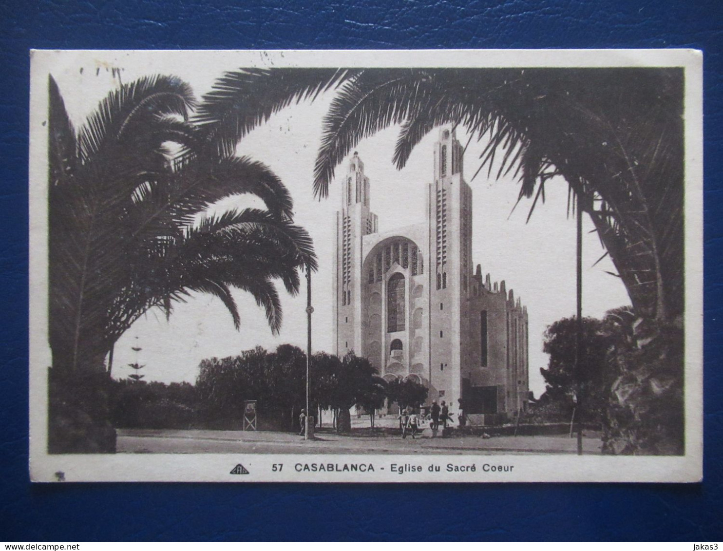 CPA CARTE POSTALE  - CASABLANCA  ( MAROC  ) - L ÉGLISE DU SACRE CŒUR - Casablanca