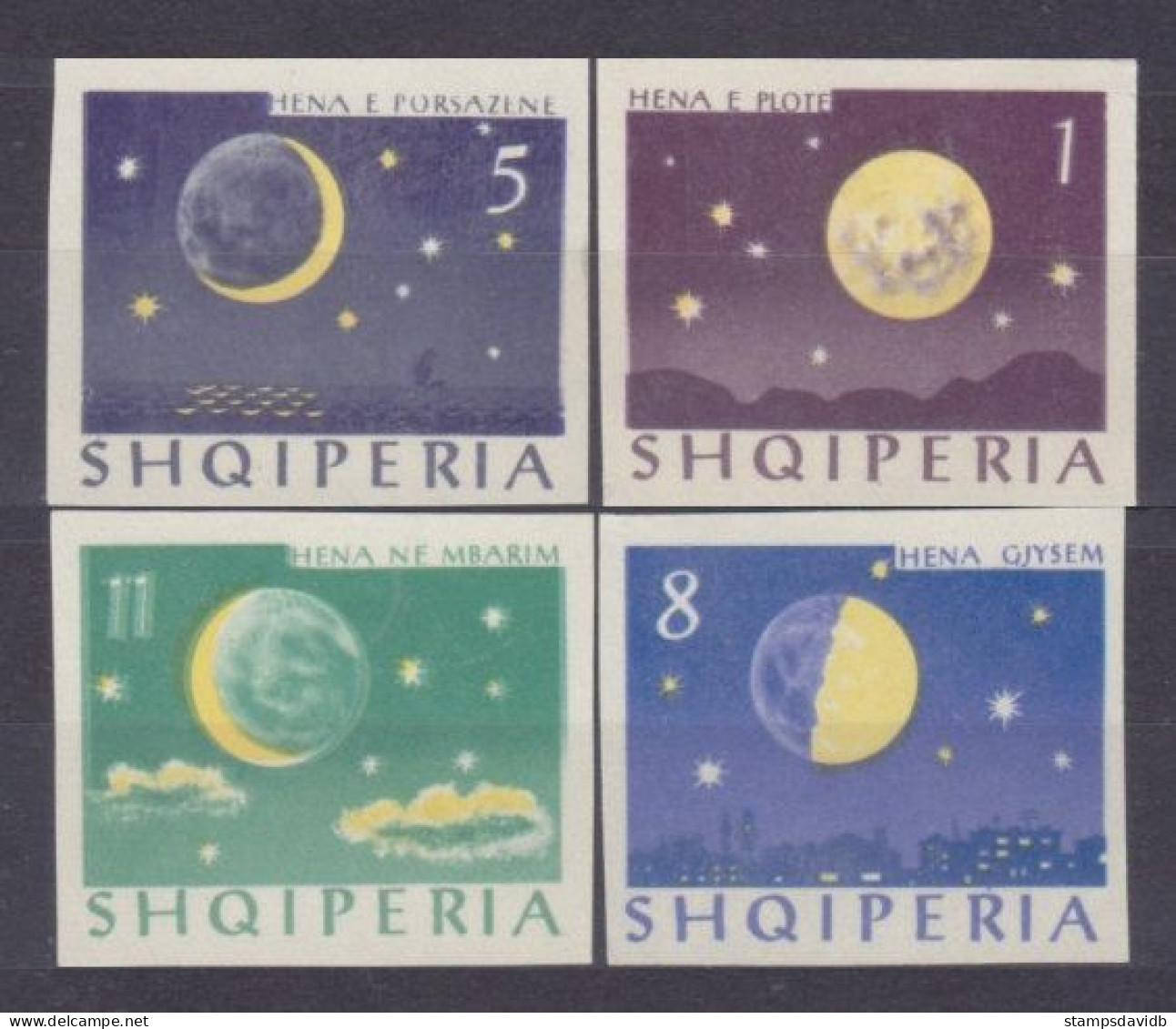 1964 Albania 844b-847b Moon Satellite Of The Earth 18,00 € - Europa