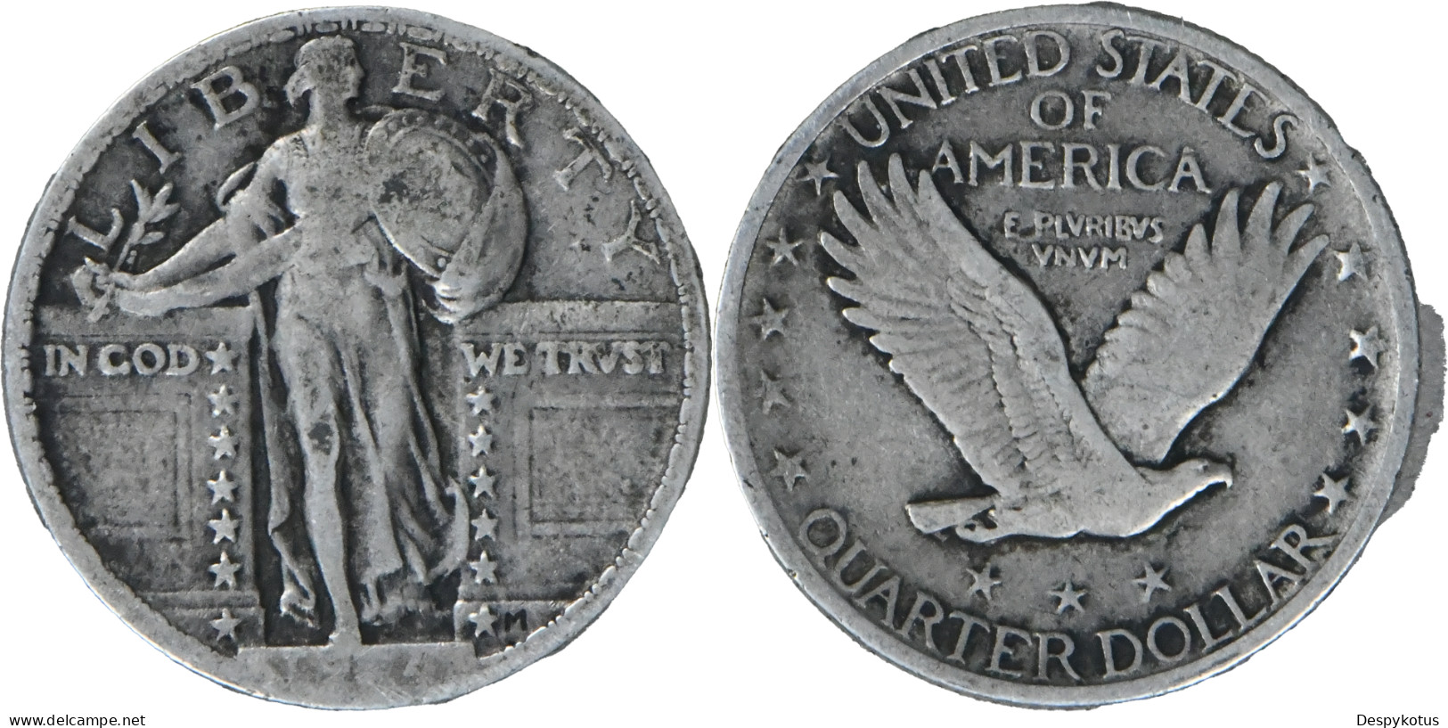 USA - 1924 - Quarter "Standing Liberty" - 20-048 - 1916-1930: Standing Liberty