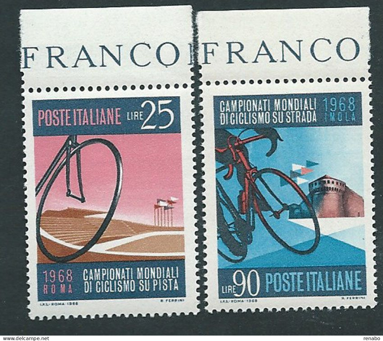 Italia, Italy, Italie, Italien 1968; Mondiali Di Ciclismo Su Pista, Track Cycling World Championship. Serie Completa, - Cyclisme