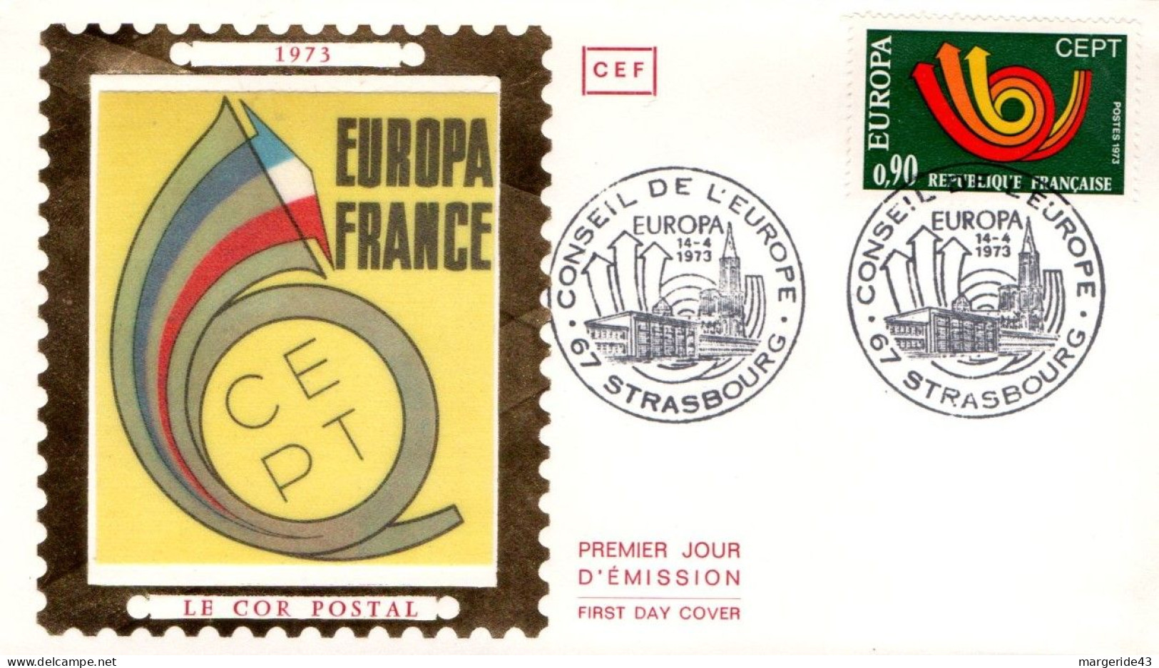 FDC 1973 EUROPA - 1970-1979