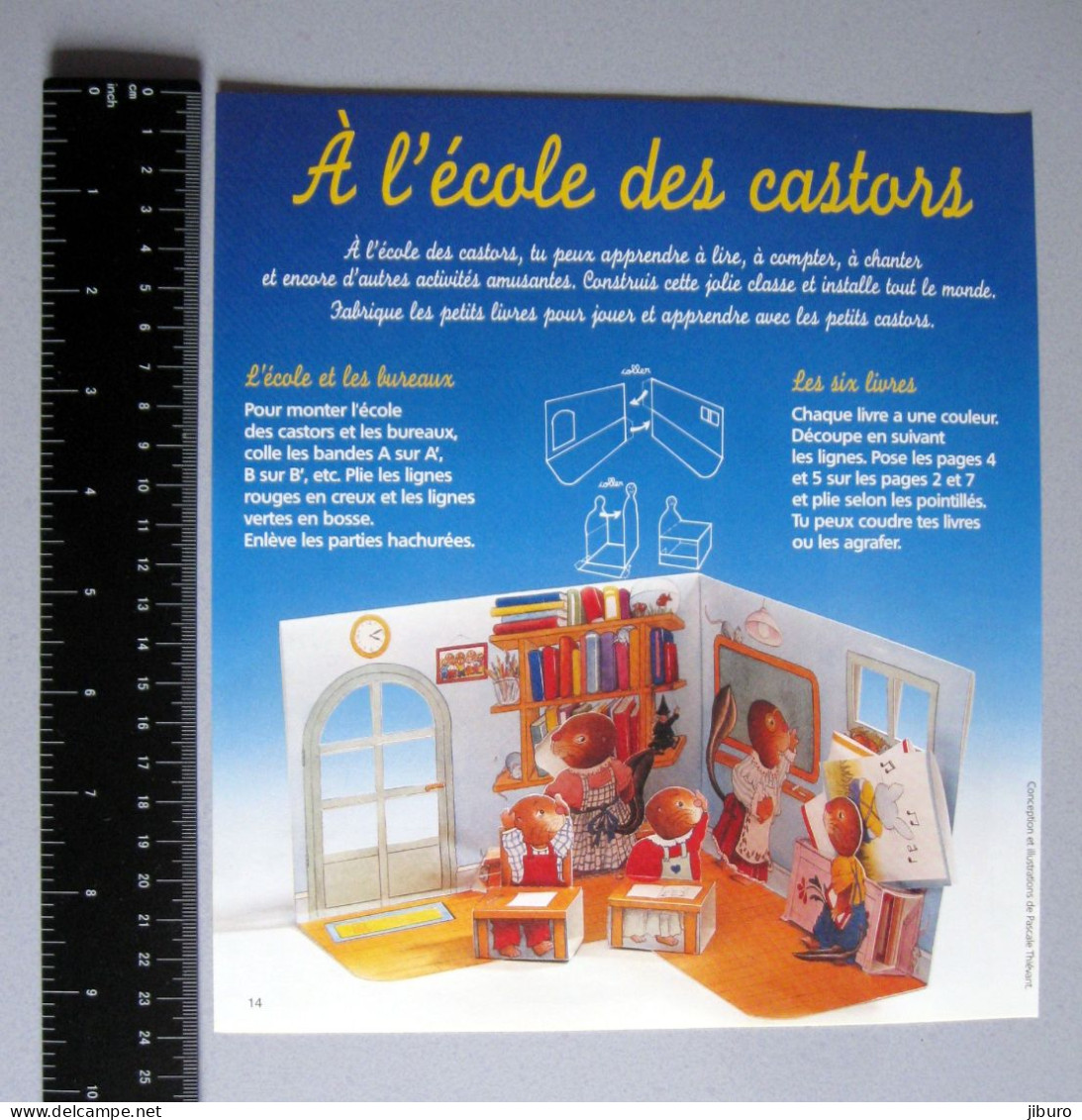 7 Vues Kit Montage Pliage Papier Humour Ecole Des Castors Animal Castor Beaver - Non Classés