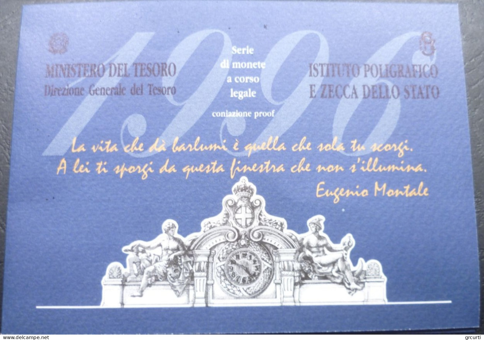 Italia - Serie Zecca Proof 1996 - 11 Valori - KM# PS13 - Gig# S.23/P - Mint Sets & Proof Sets