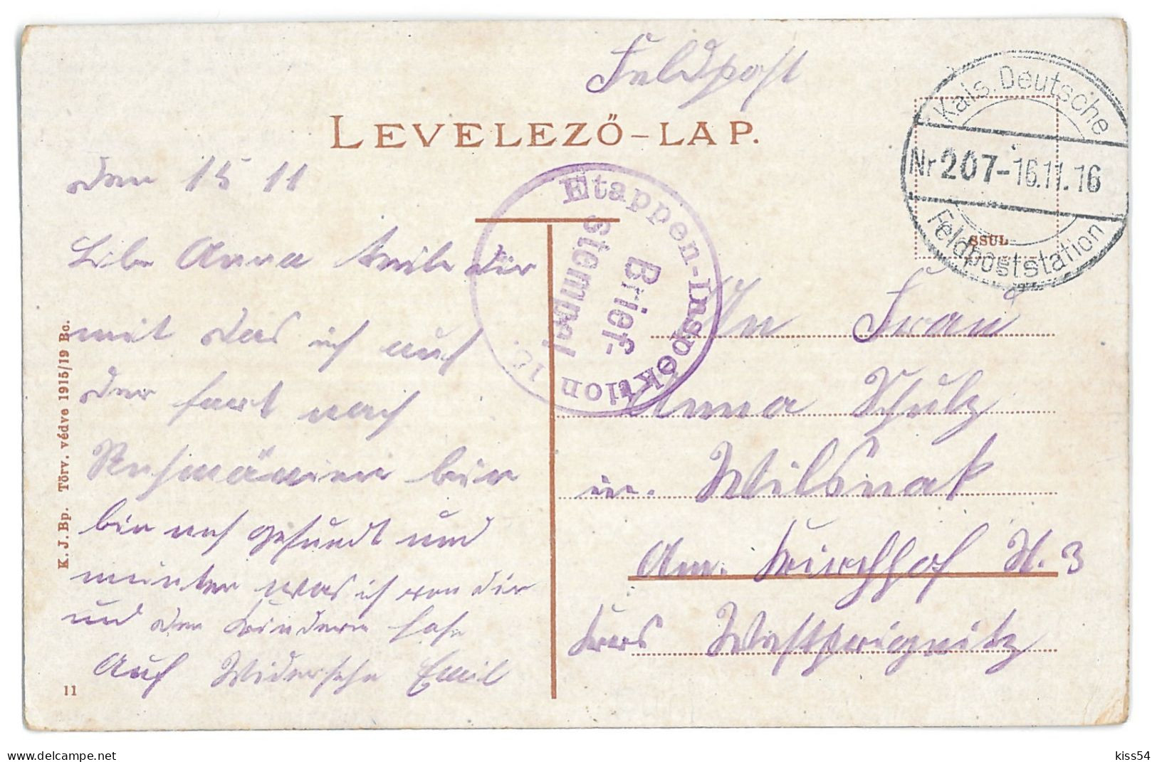 RO 97 - 14139 CLUJ - Old Postcard, CENSOR - Used - 1916 - Rumänien