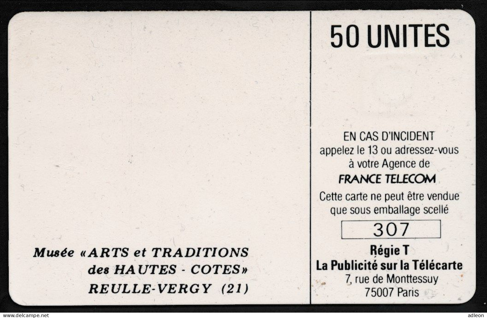 Télécartes France - Privées N° Phonecote D144 Musée Arts Et Traditions Des Hautes-Cotes-21 - Ad Uso Privato