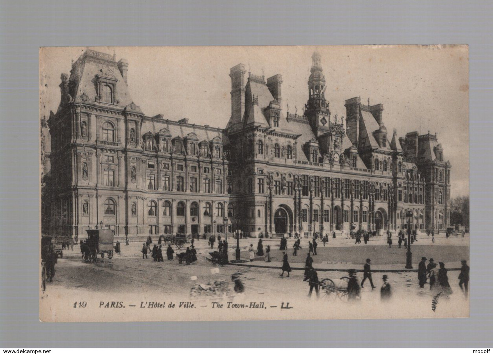 CPA - 75 - N°119 - Paris - L'Hôtel De Ville - Animée - Non Circulée - Autres Monuments, édifices