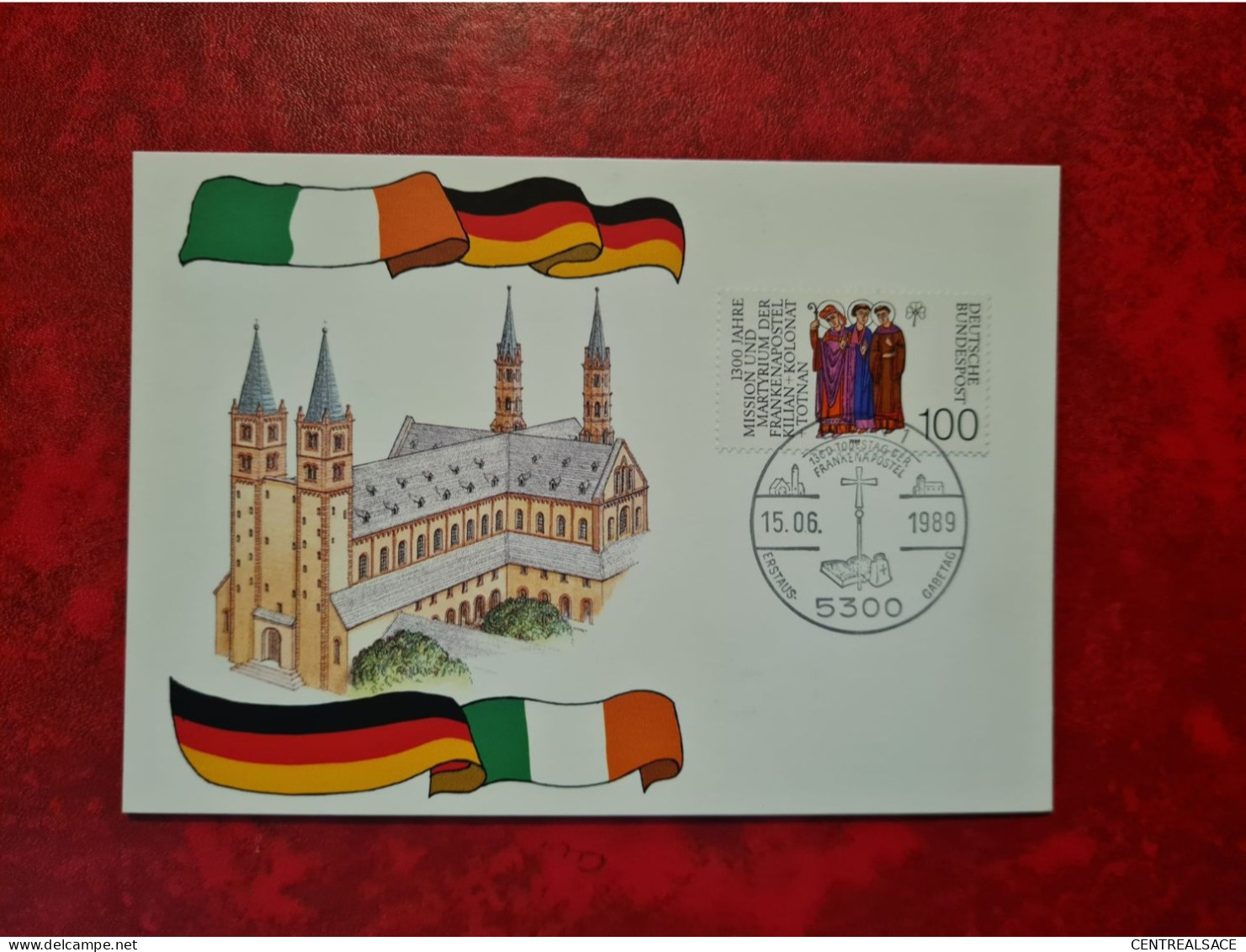 Lettre ALLEMAGNE 1989 BONN 1300 TODESTAG DER FRANKENAPOSTEL - Andere & Zonder Classificatie