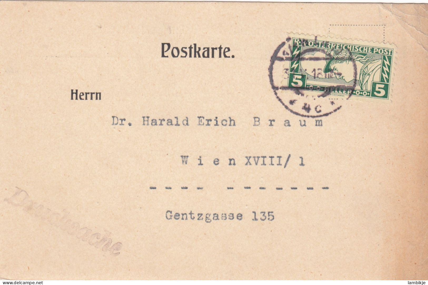 Österreich Postkarte 1918 - Covers & Documents