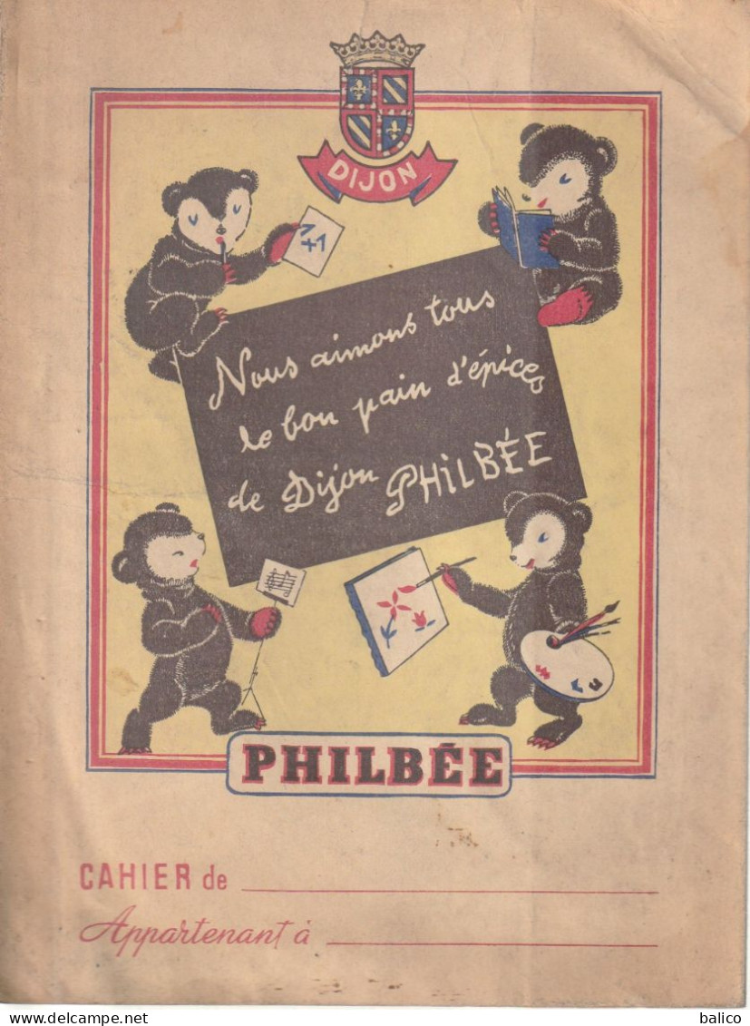 Protège-cahier - PHILBÉE - Pain D'épices De Dijon - Autres & Non Classés