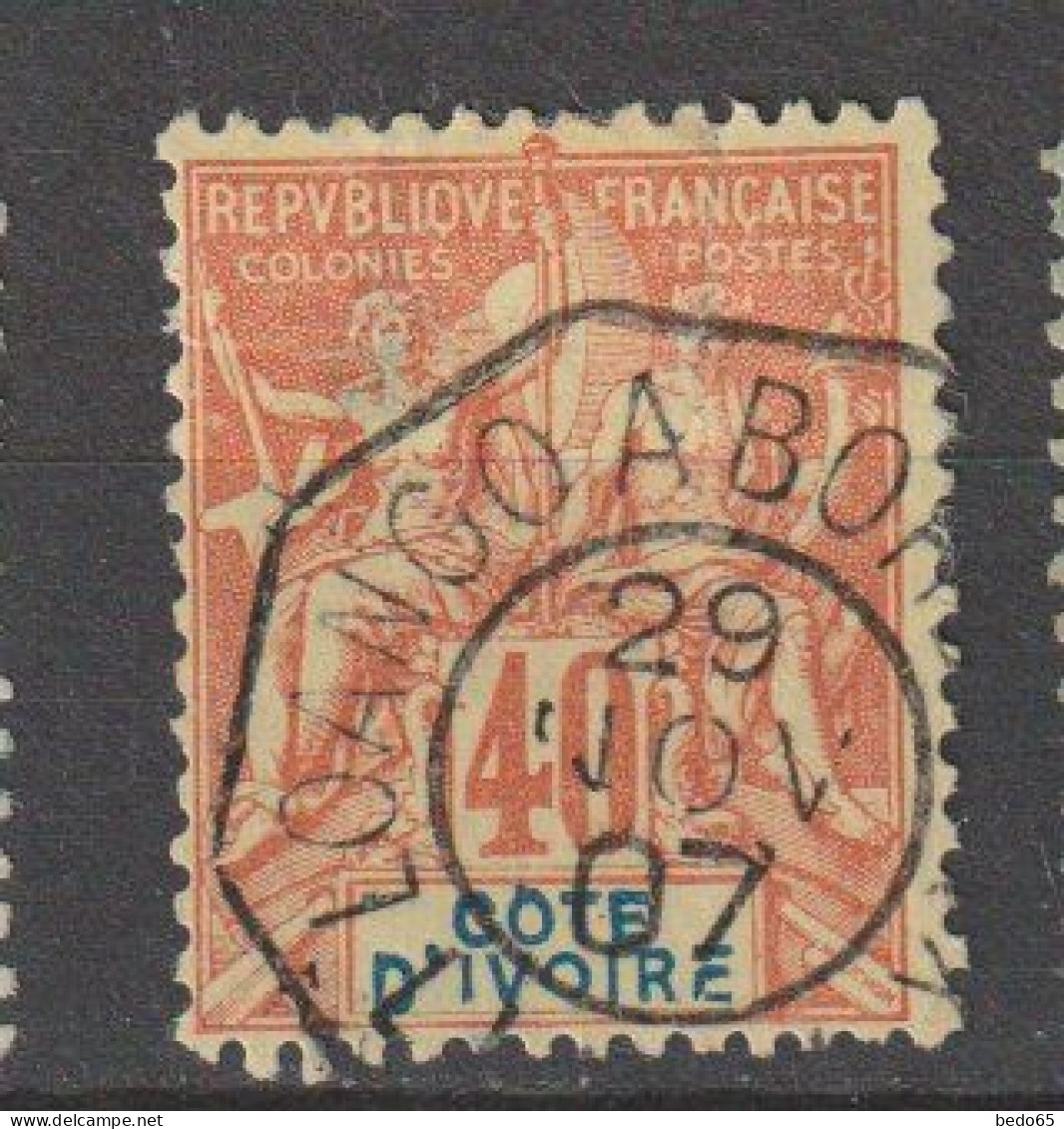 COTE D'IVOIRE  TYPE GROUPE N° 10 OBL LOANGO A BORDEAUX - Used Stamps