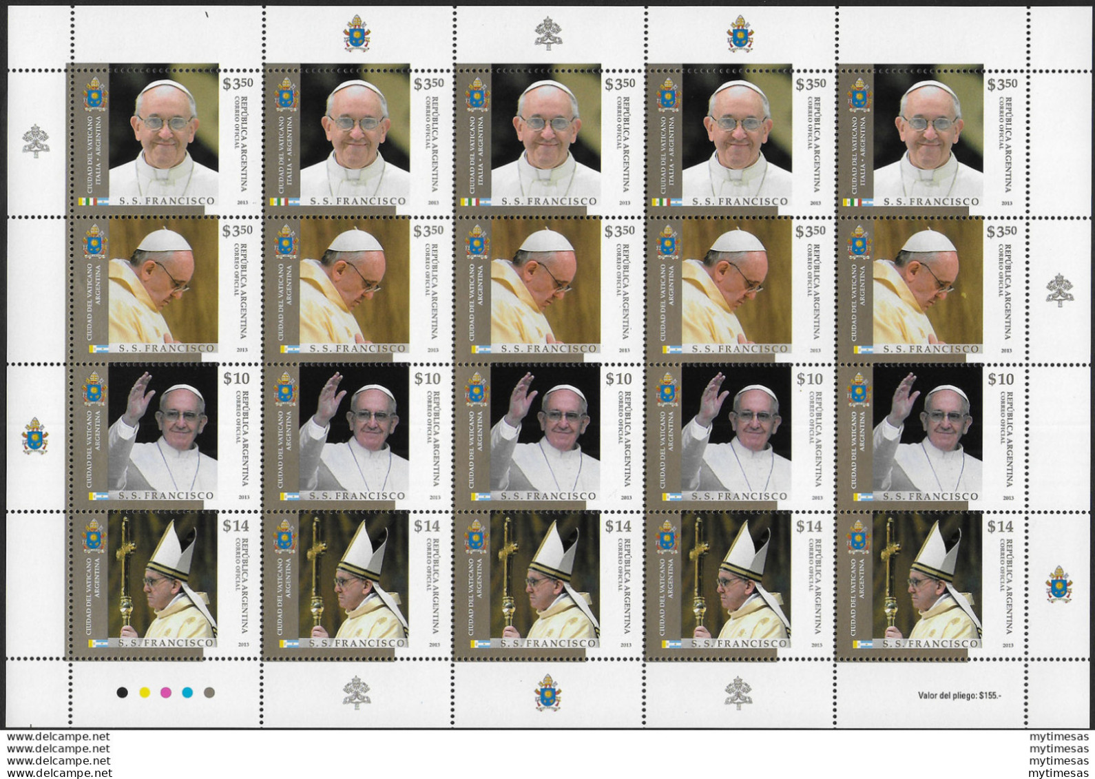 2013 Argentina Inizio Pontificato Francesco I MS - Other & Unclassified