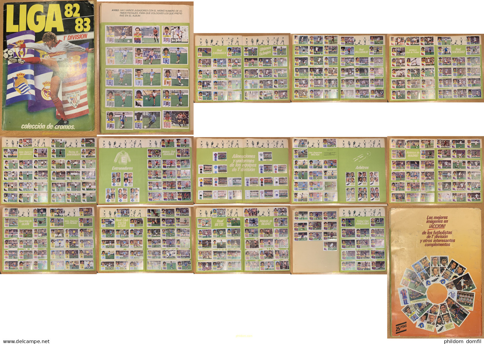 ALBUM CROMOS FUTBOL LIGA 1982 - 1983 COMPLETO 355 Cromos Diferentes - Other & Unclassified