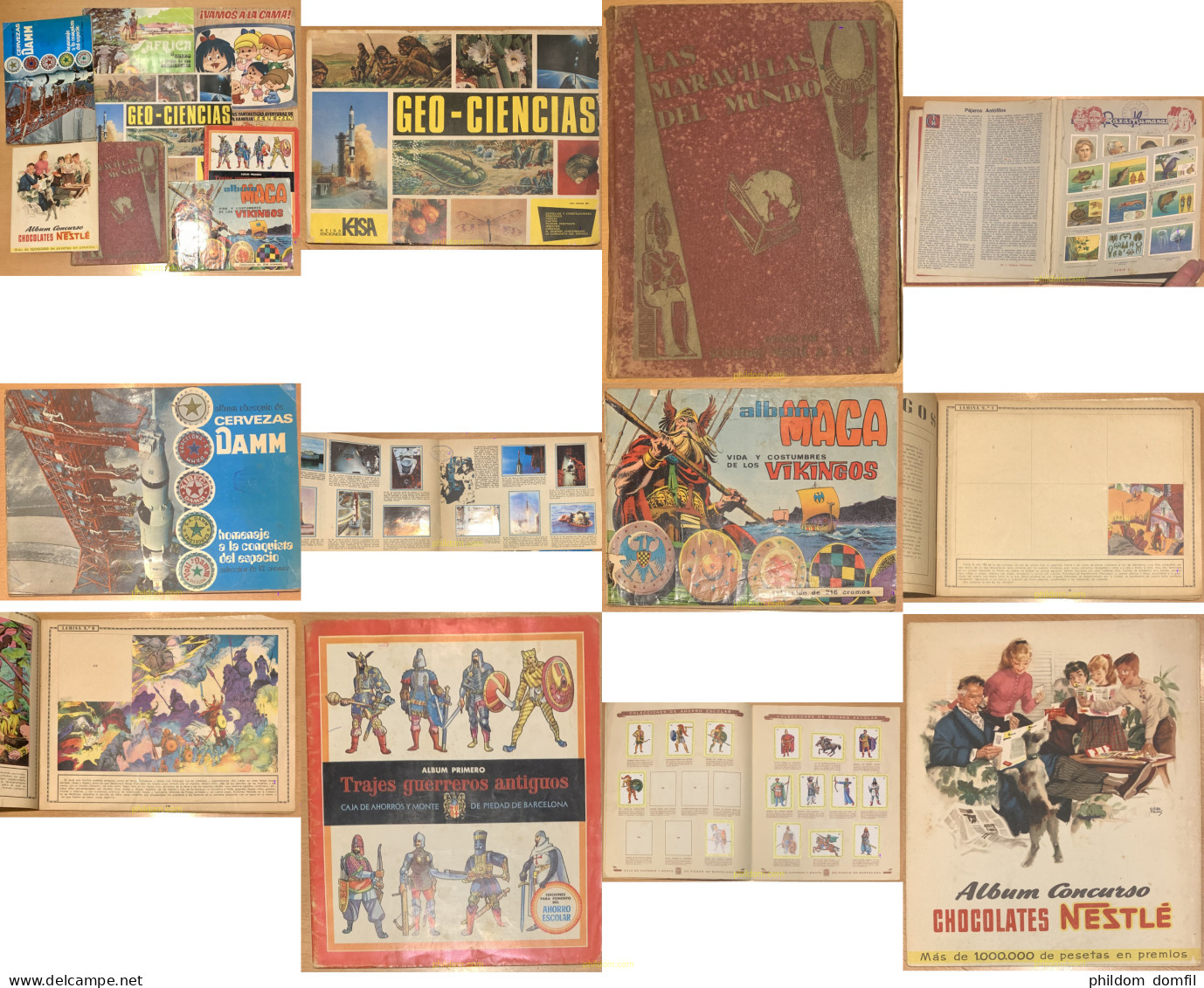 LOTE DE 9 ALBUMES DE CROMOS..Ver Descripcion.. - Sonstige & Ohne Zuordnung