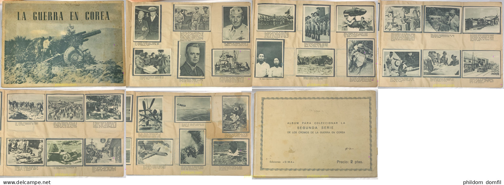 ALBUM CROMOS LA GUERRA EN COREA EDICIONES SIMA COMPLETO - Sonstige & Ohne Zuordnung