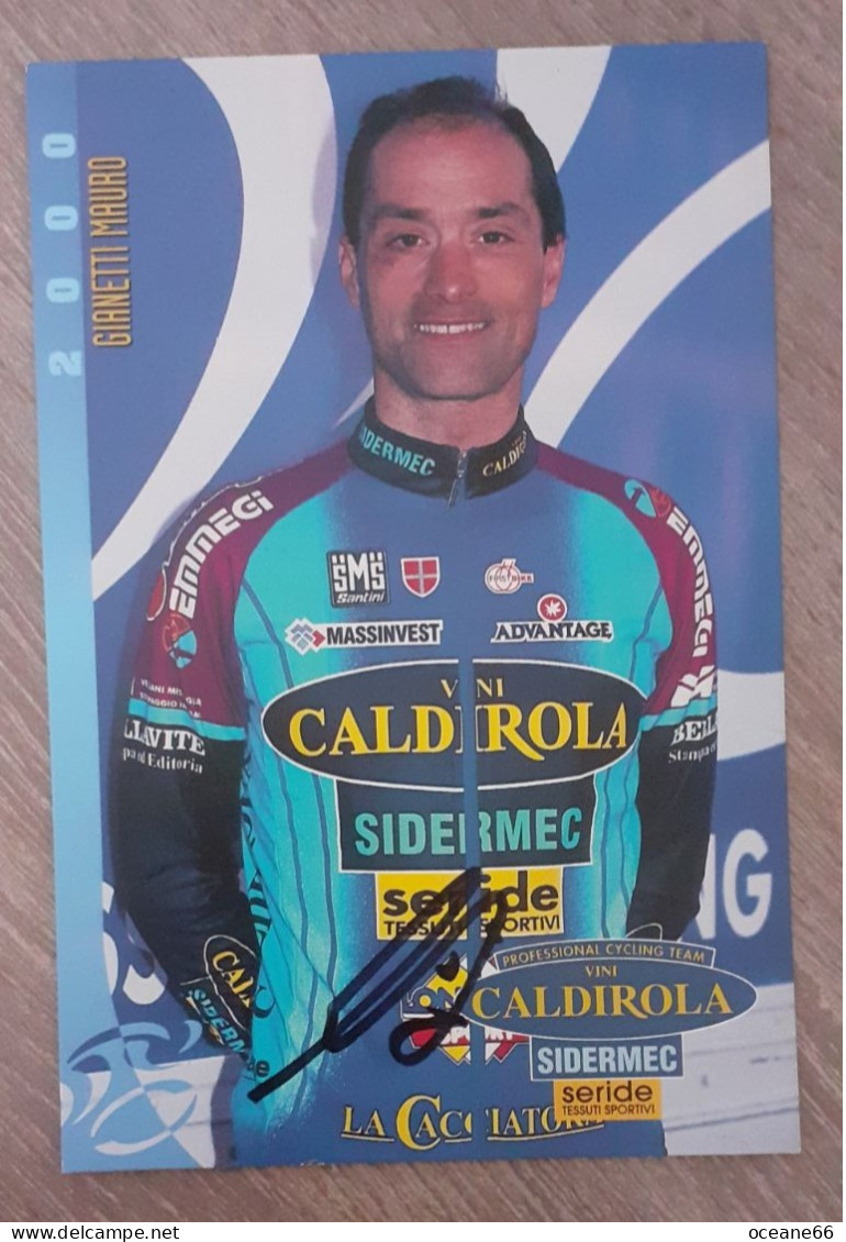 Autographe Mauro Gianetti Caldirola 2000 - Radsport