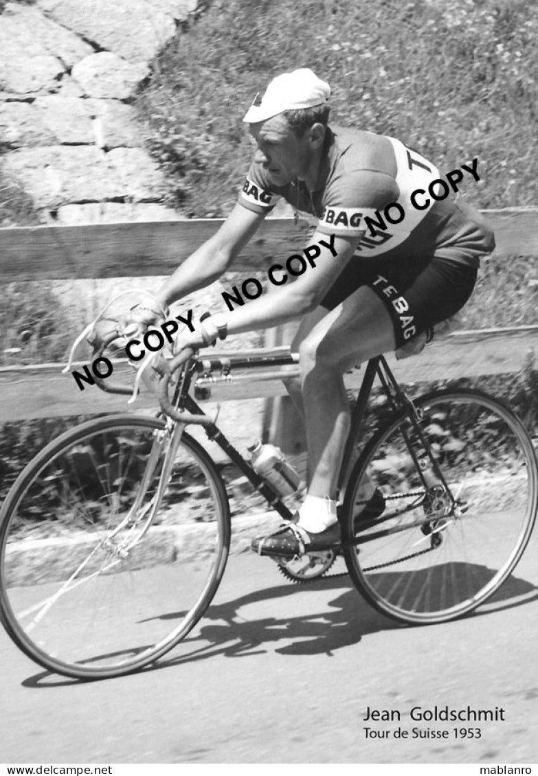 PHOTO CYCLISME REENFORCE GRAND QUALITÉ ( NO CARTE ) JEAN GOLDSCHMIT 1953 - Radsport