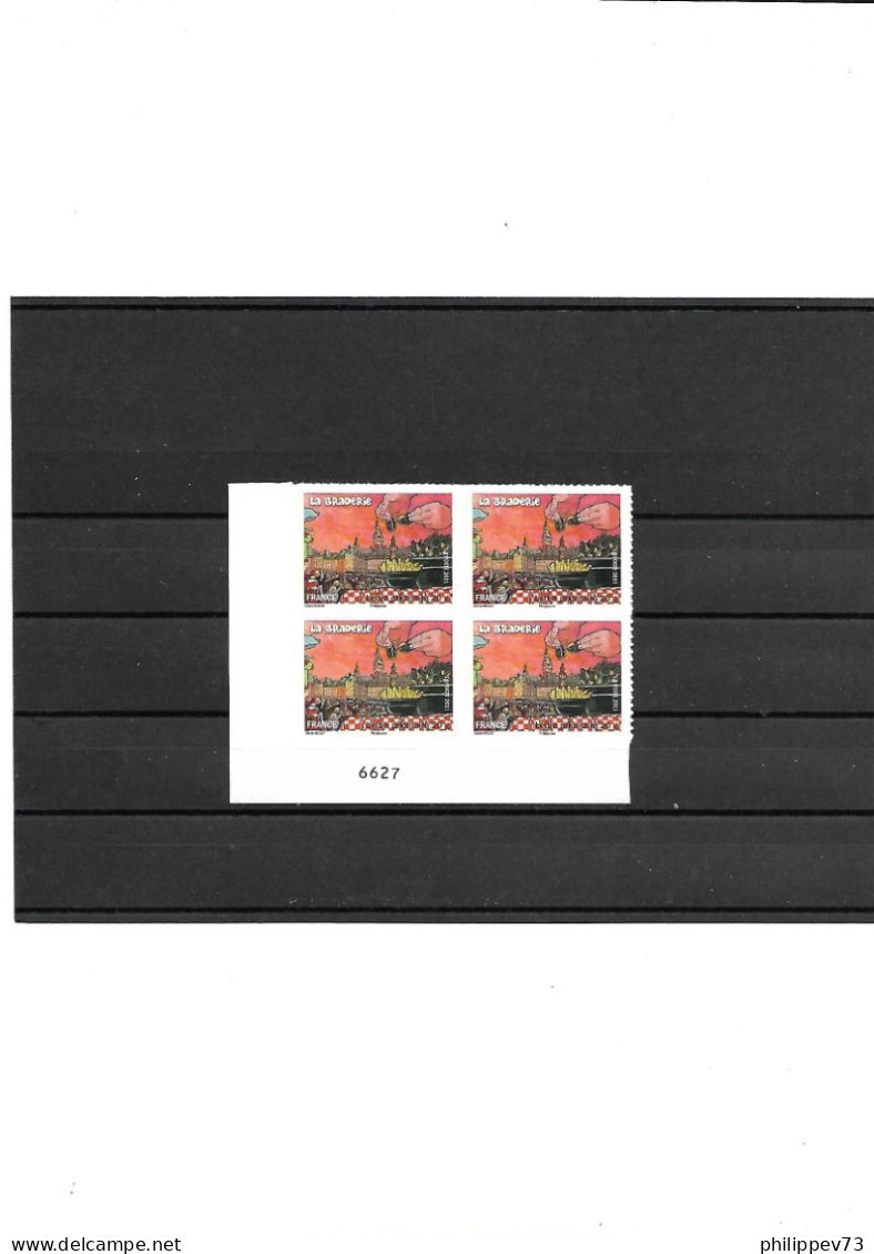 TP Autoadhésif   Braderie De Lille N° 568A X 4  Année 2011 N** - Unused Stamps