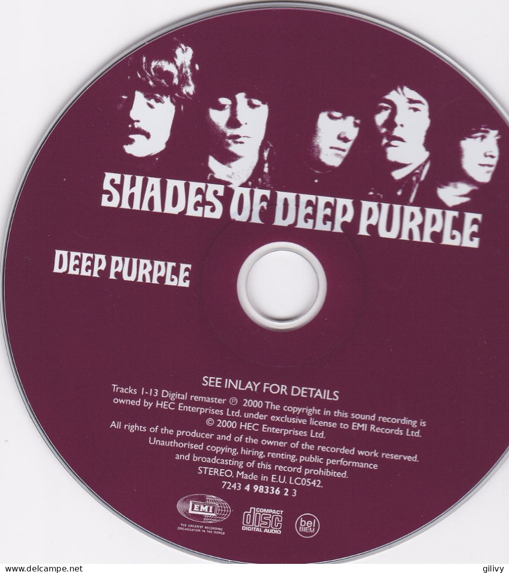 DEEP PURPLE : " Shades Of Deep Purple" - CD Album - Hard Rock & Metal