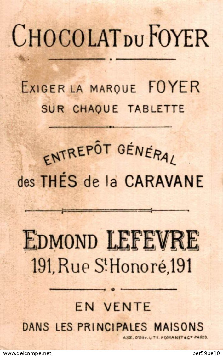 CHROMO CHOCOLAT DU FOYER THES DE LA CARAVANE E. LEFEVRE / EN PROMENADE (LE REPOS) - Sonstige & Ohne Zuordnung