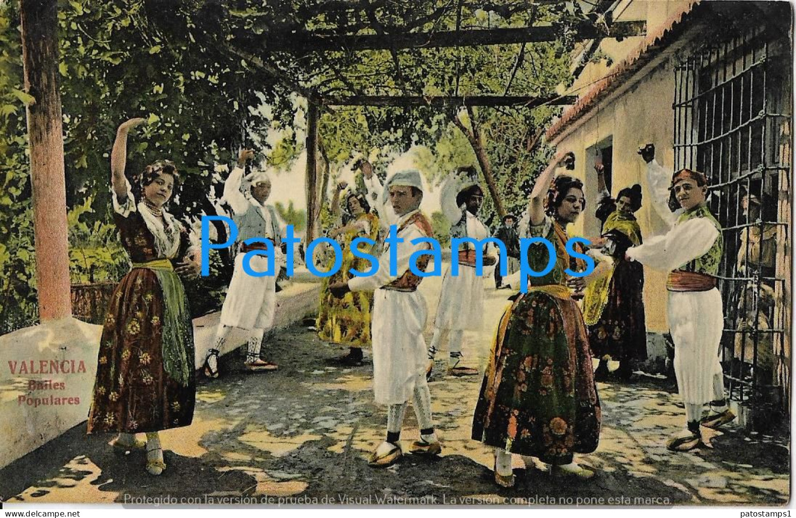 229216 SPAIN ESPAÑA VALENCIA COSTUMES DANCE BAILE POPULARES POSTAL POSTCARD - Other & Unclassified