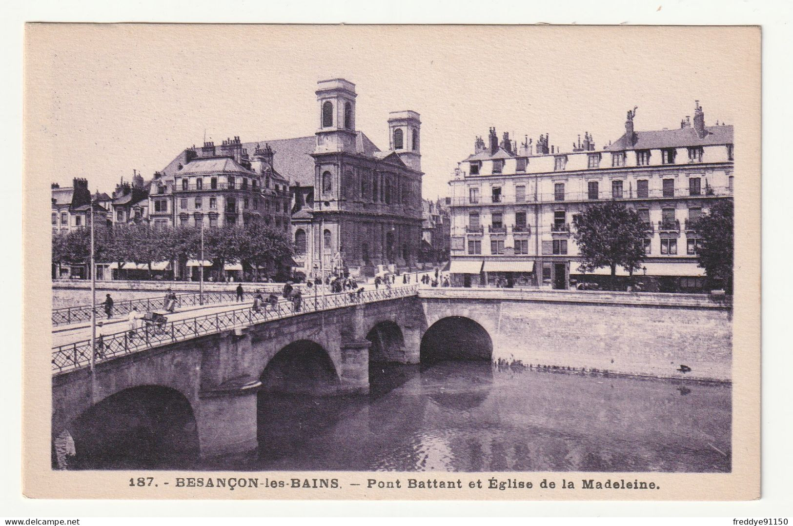 25 . Besançon . Pont Battant Et Eglise De La Madeleine  - Besancon