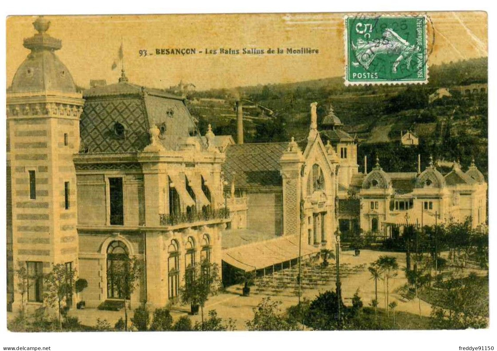 25 . Besançon . Les Bains Salins De La Mouillère . 1909 - Besancon