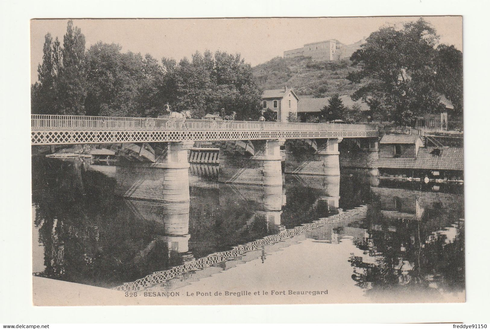 25 . Besançon . Le Pont De Bregille Et Le Fort Beauregard. - Besancon