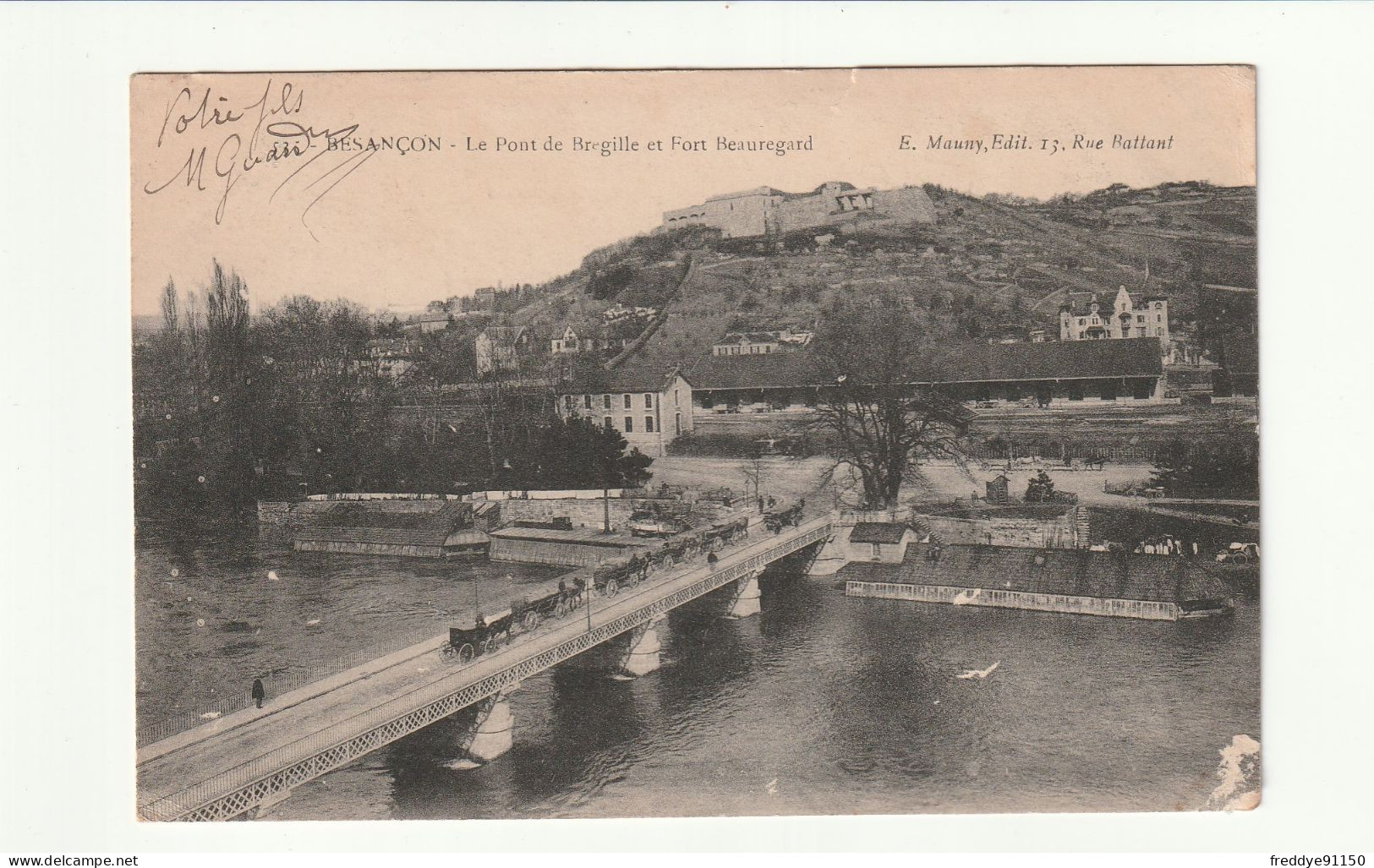 25 . Besançon . Le Pont De Brégille Et Le Fort De Beauregard - Besancon