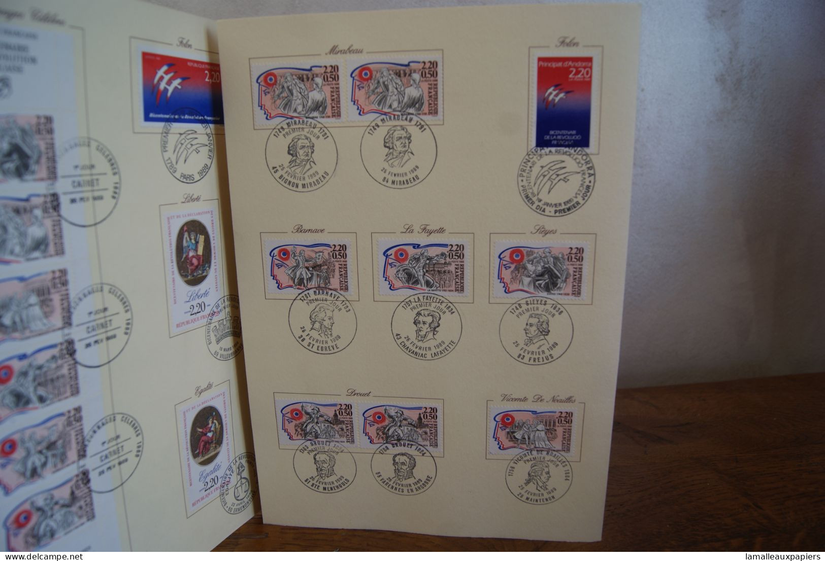 Bicentenaire De La Révolution Française (1989) 1e JOUR Numéroté 339/500 (31 Timbres) - Franz. Revolution