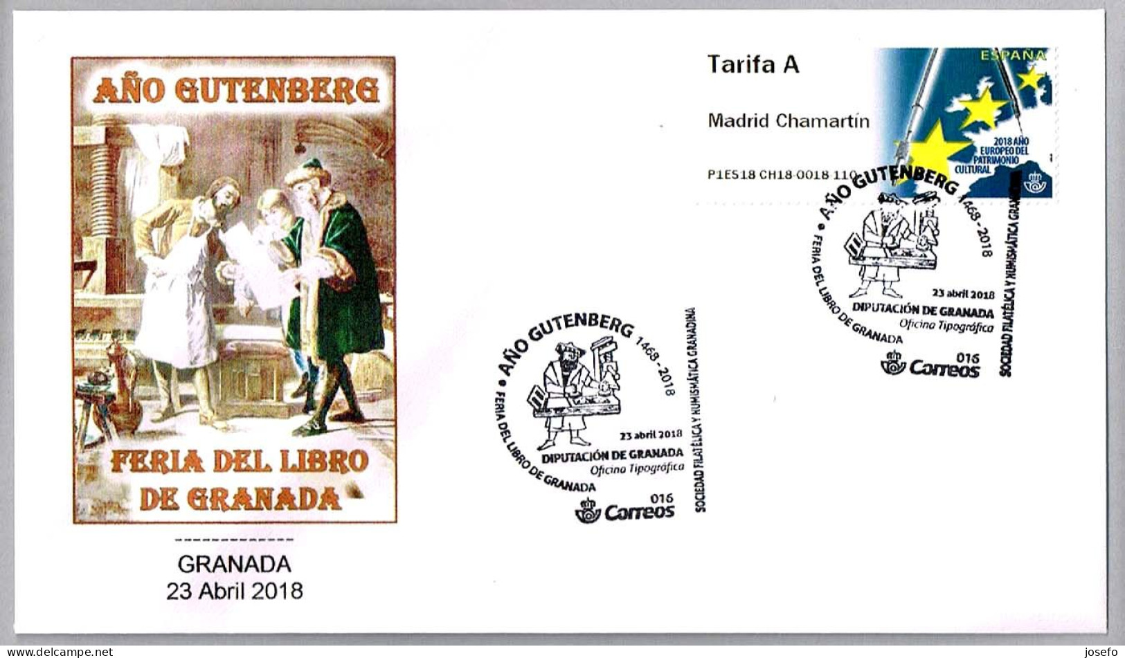 Feria Del Libro De Granada - AÑO GUTENBERG. Granada, Andalucia, 2018 - Escritores