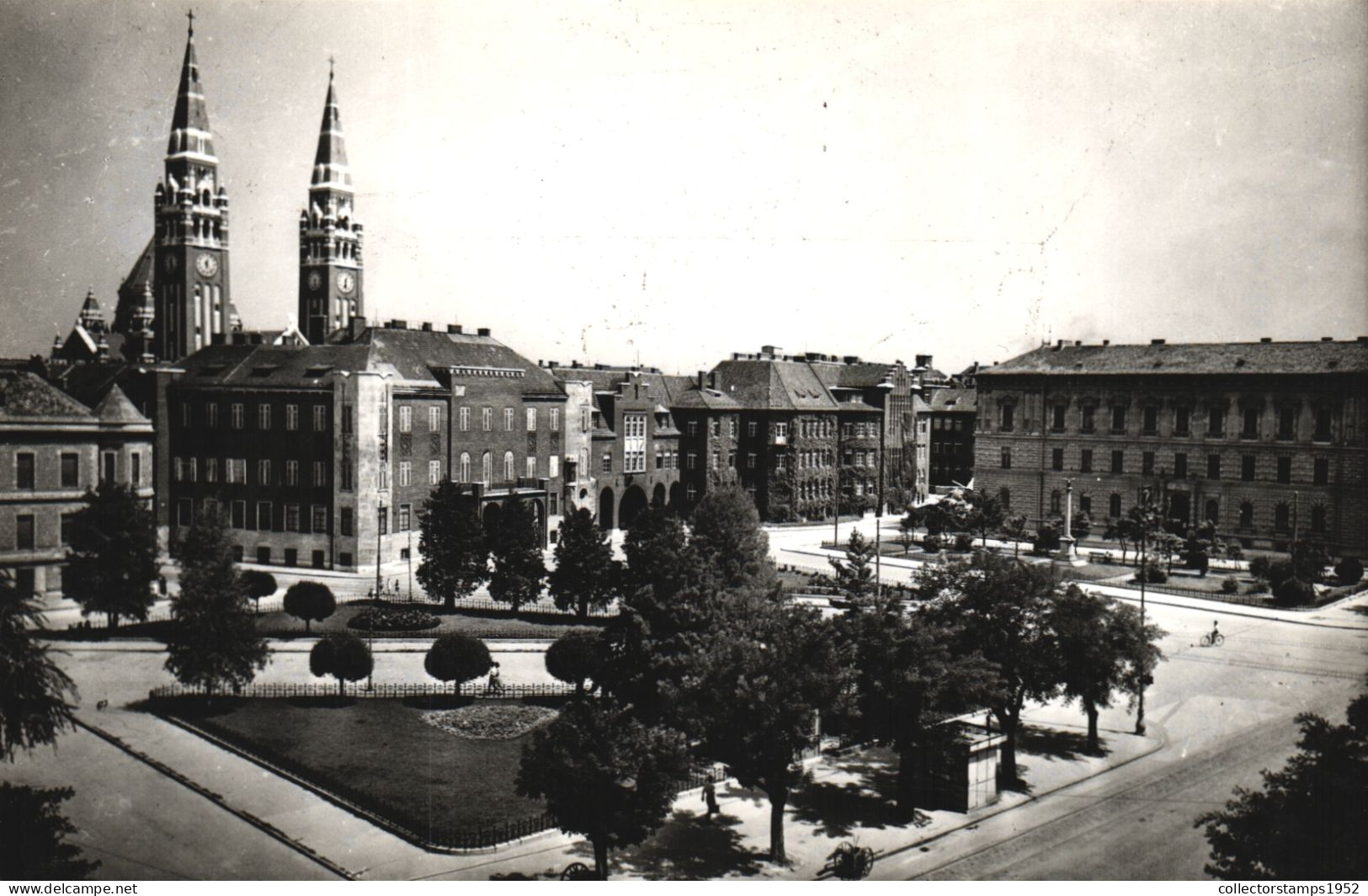 SZEGED, ARCHITECTURE, TOWER WITH CLOCK, PARK, HUNGARY, POSTCARD - Hongrie