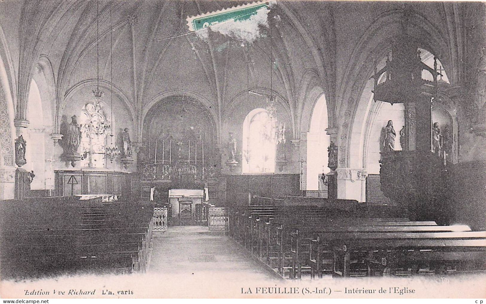 La Feuillie - Interieur De L'Eglise   -  CPA °J - Other & Unclassified