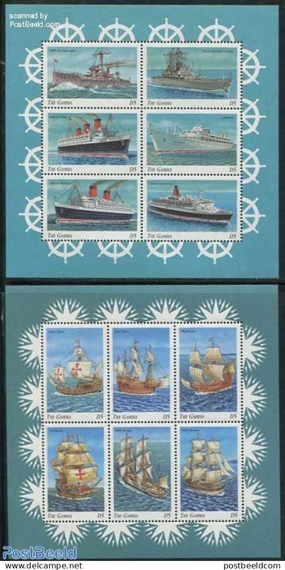 Gambia 1998 Ships 12v (2 M/s), Mint NH, Transport - Ships And Boats - Barche