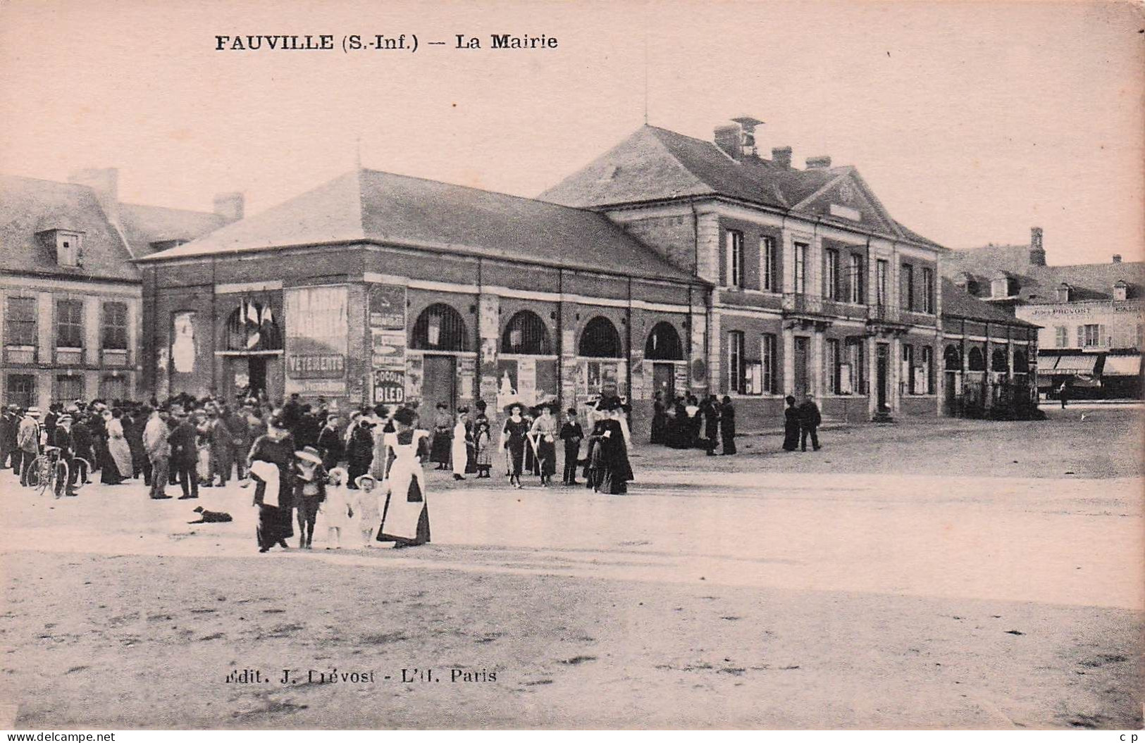 Fauville - La Mairie -  CPA °J - Other & Unclassified