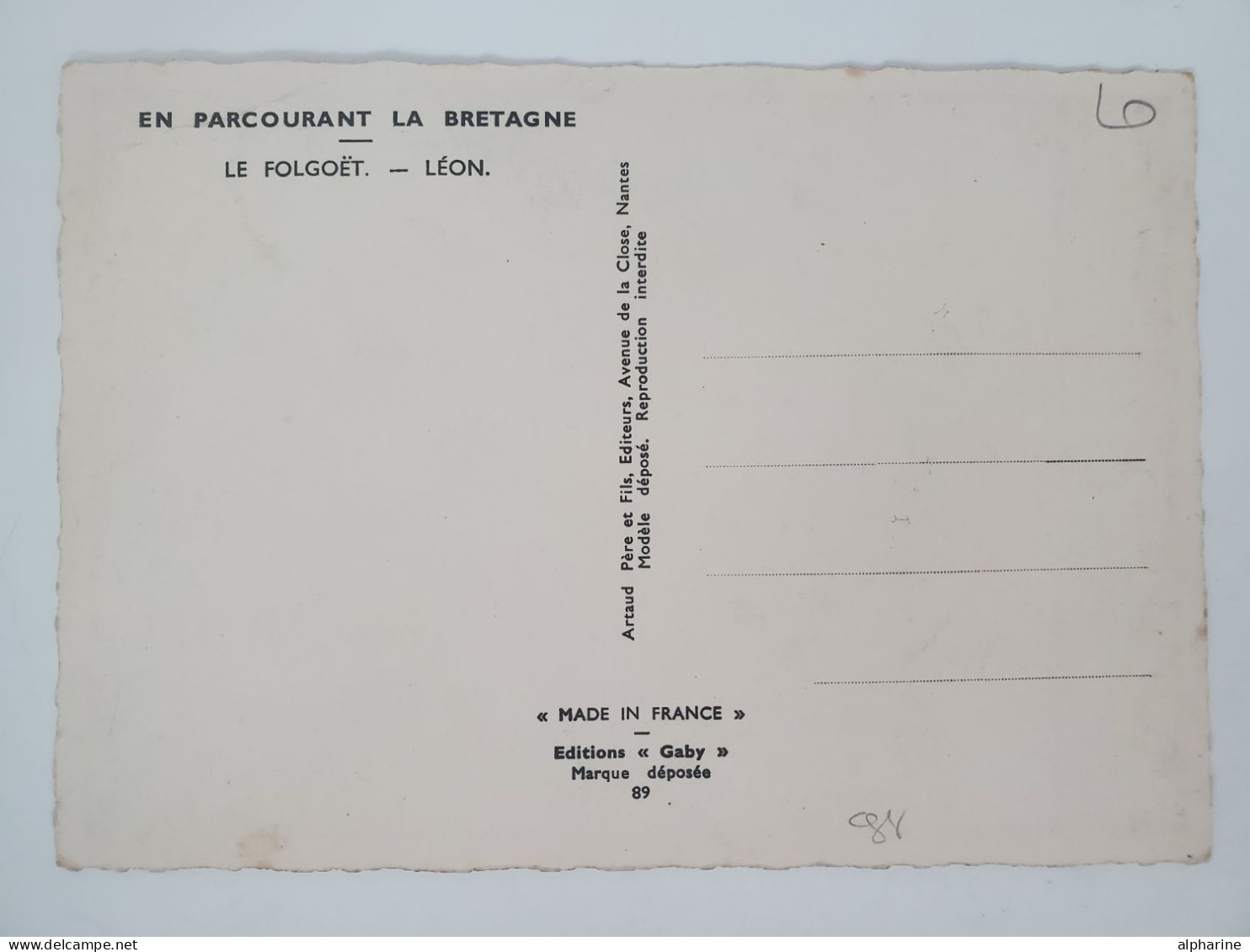 CPA HOMUALK - En Parcourant La Bretagne - Le Folgoët - Léon 89 - Bretagne