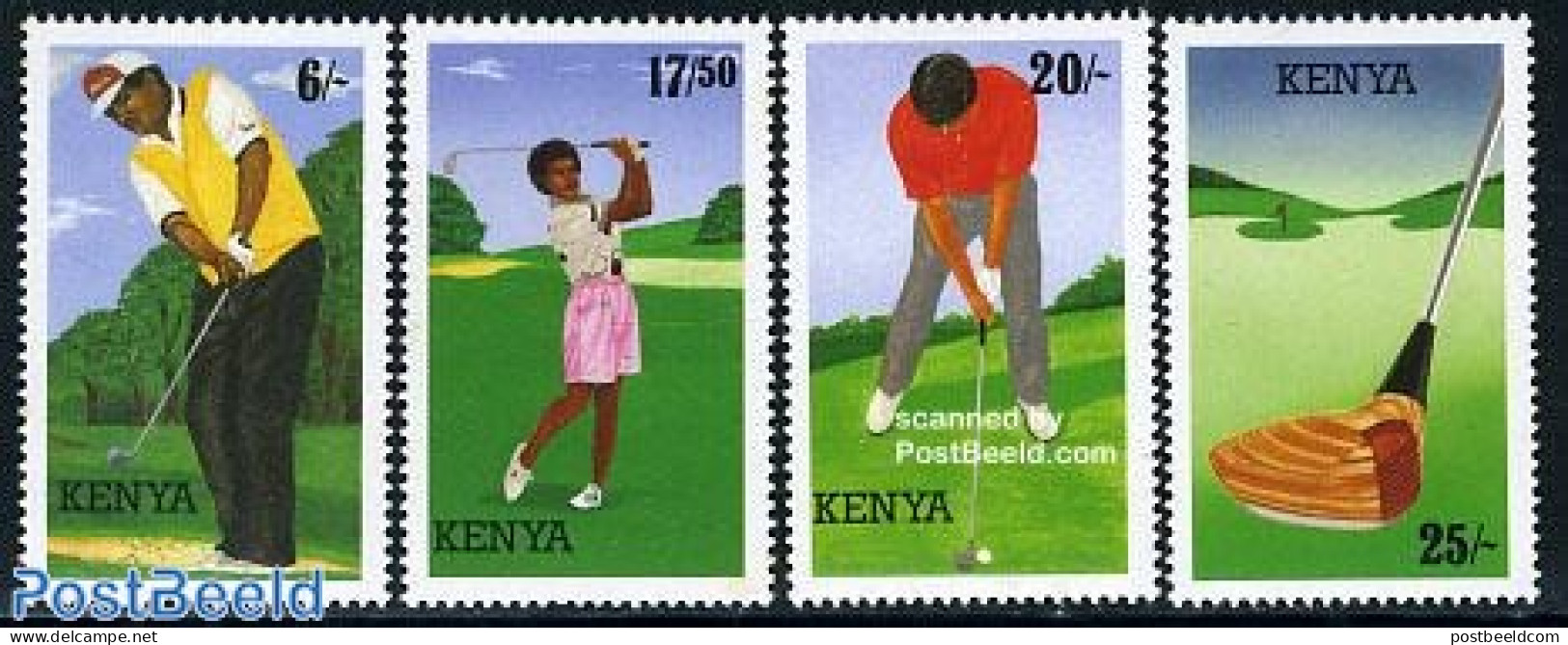 Kenia 1995 Golf Sport 4v, Mint NH, Sport - Golf - Sport (other And Mixed) - Golf