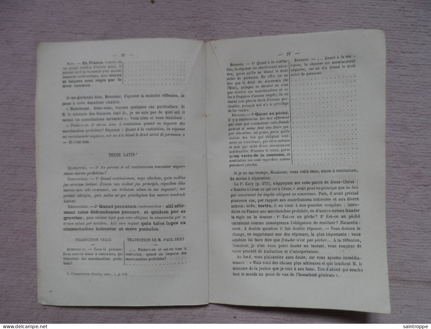 Lettres à M.Paul Bert.1879, Fascicule De 31 Pages. - Documents Historiques