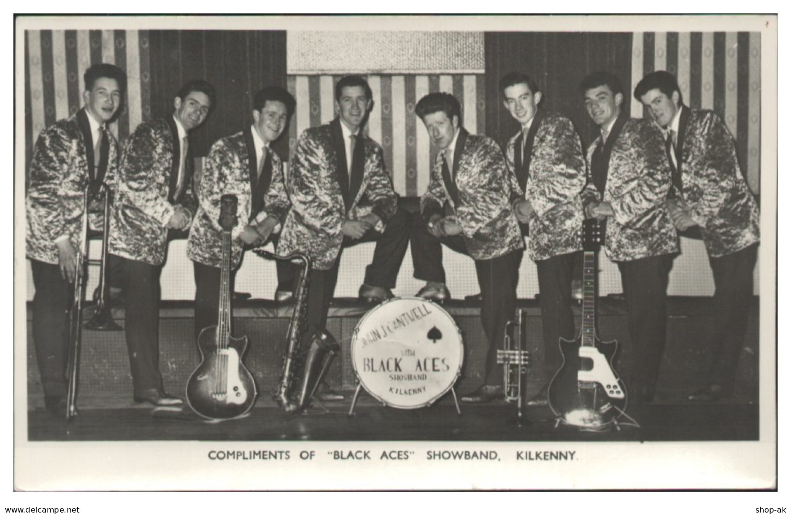 V6301/ Black Aces Showband Kilkenny  Foto Autogrammkarte England 60er Jahre - Sonstige & Ohne Zuordnung