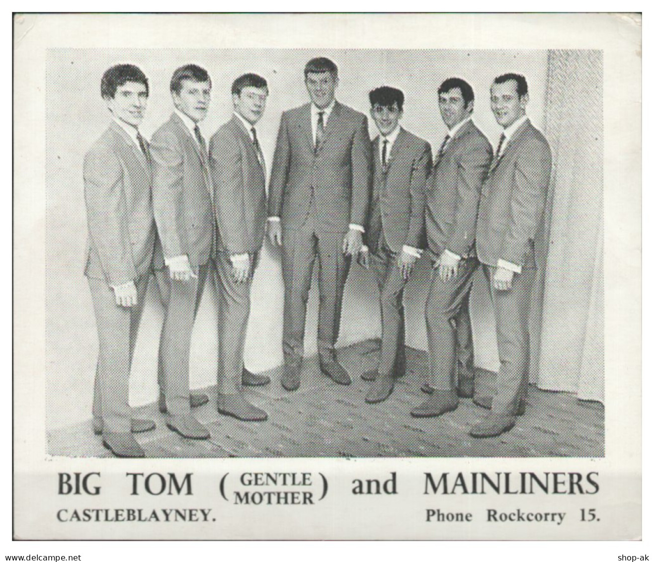 V6309/ Big Tom And Mainliners, Castleblayne Beatband Autogrammkarte 60er Jahre - Sonstige & Ohne Zuordnung