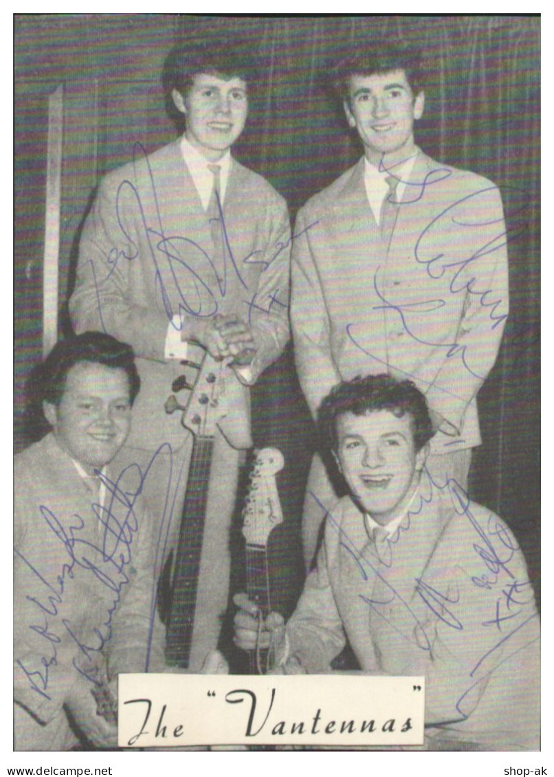 V6319/ The Vantennas Aus England Beatband Autogramm Autogrammkarte  60er Jahre - Autographes