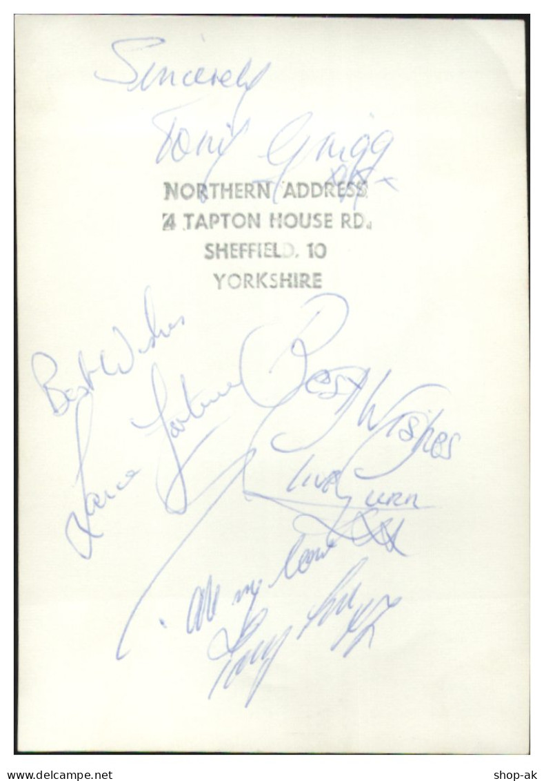 V6331/ The Straggerlees  Beatgroup Autogramme Foto 13 X9 Cm England 60er Jahre - Autographes