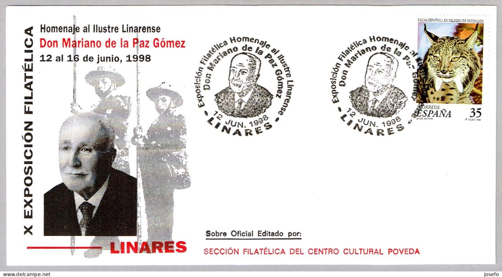 MARIANO DE LA PAZ - Fundador Tropa De Exploradores De España - Scouts. Linares, Jaen, Andalucia, 1998 - Lettres & Documents