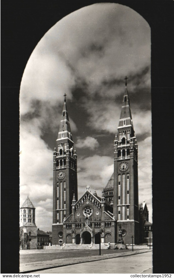 SZEGED, ARCHITECTURE, TOWER WITH CLOCK, HUNGARY, POSTCARD - Hongrie