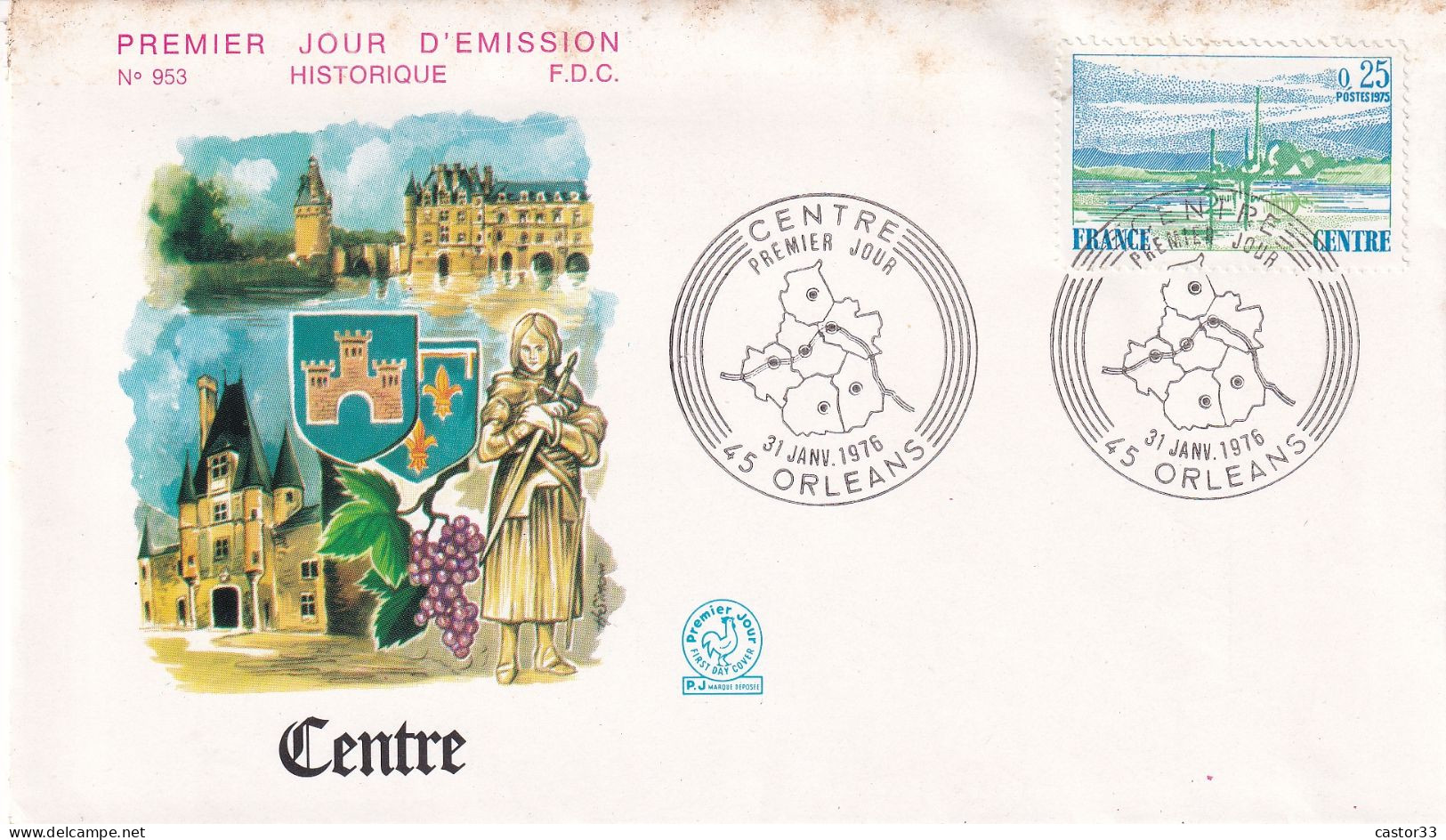 1er Jour, Région Centre - 1970-1979