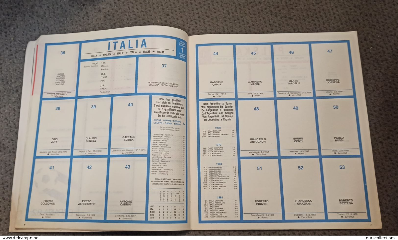 RARE ALBUM VIDE PANINI MONDIAL FOOTBALL 1982 en ESPAGNE ESPANA 82 World Cup Edition France - neuf avec traces d'humidité