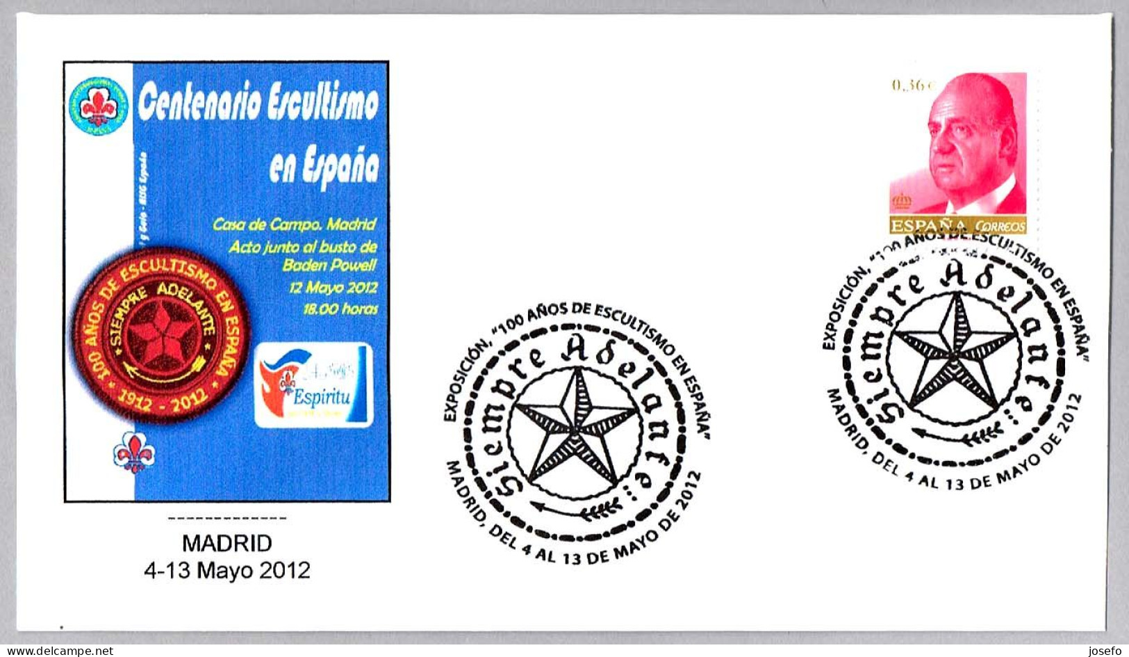 CENTENARIO ESCULTISMO EN ESPAÑA - 100 YEARS SCOUTS IN SPAIN. Madrid 2012 - Lettres & Documents