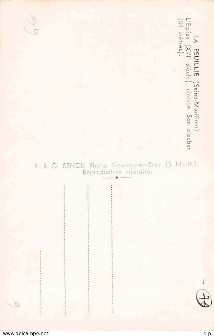 La Feuillie - L'Eglise  -  Son Clocher -  CPSM °J - Other & Unclassified