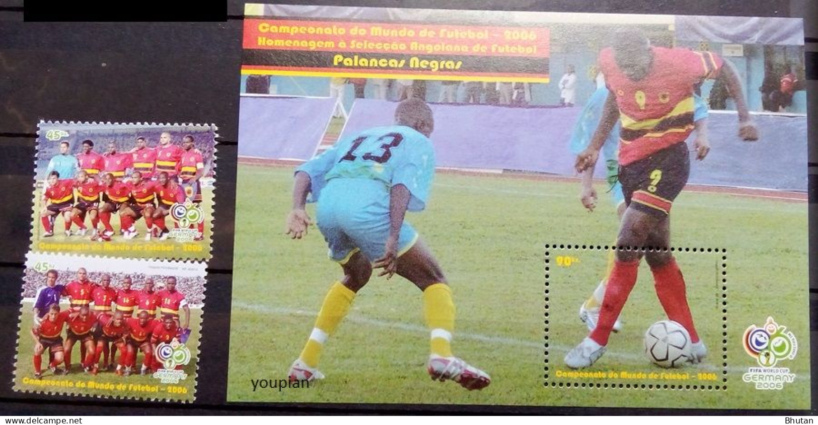 Angola 2006, Football World Cup In Germany, MNH S/S And Stamps Set - Angola